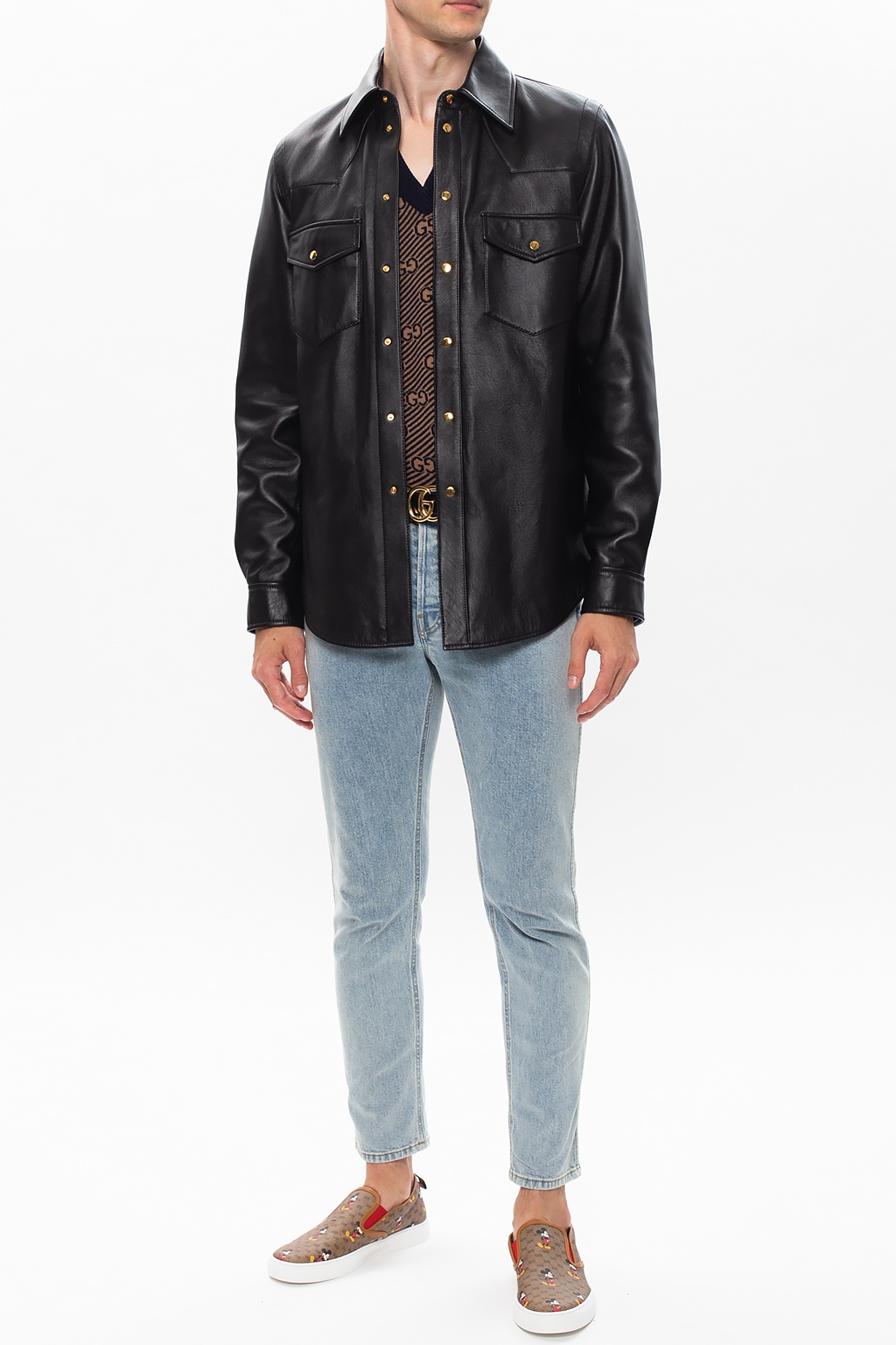 Gucci Leather shirt