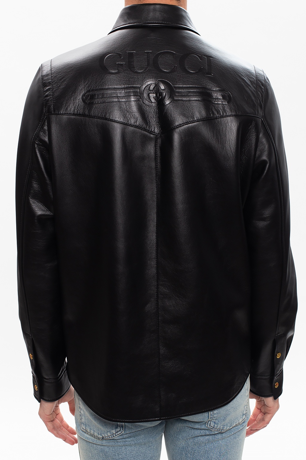 GUCCI Leather Jacket - Black for Men