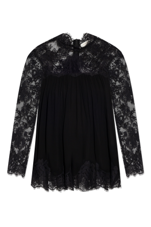 Top z koronkowymi wstawkami