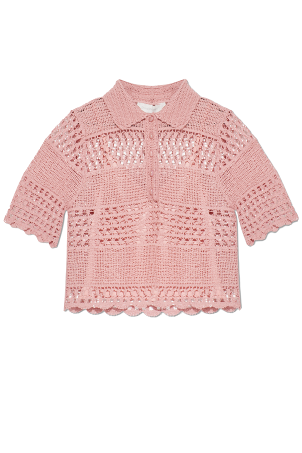 Shirt with a decorative weave od Zimmermann