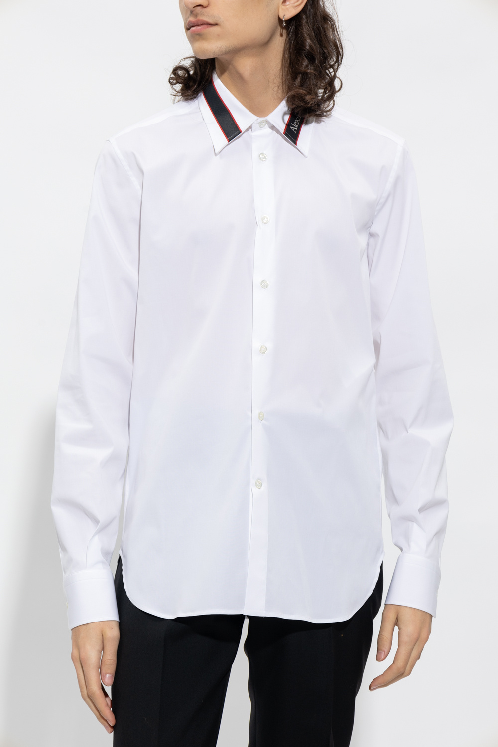 Alexander McQueen Shirt with suede