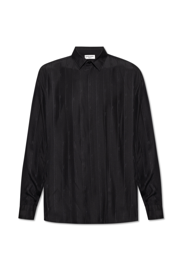 Monogrammed silk shirt od Saint Laurent