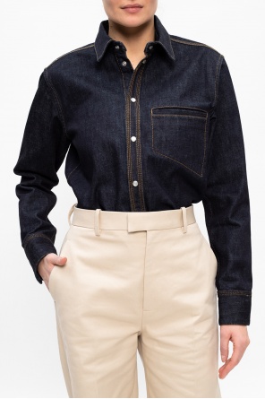 Bottega Veneta Denim shirt with stitching