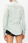 Saint Laurent Distressed denim shirt