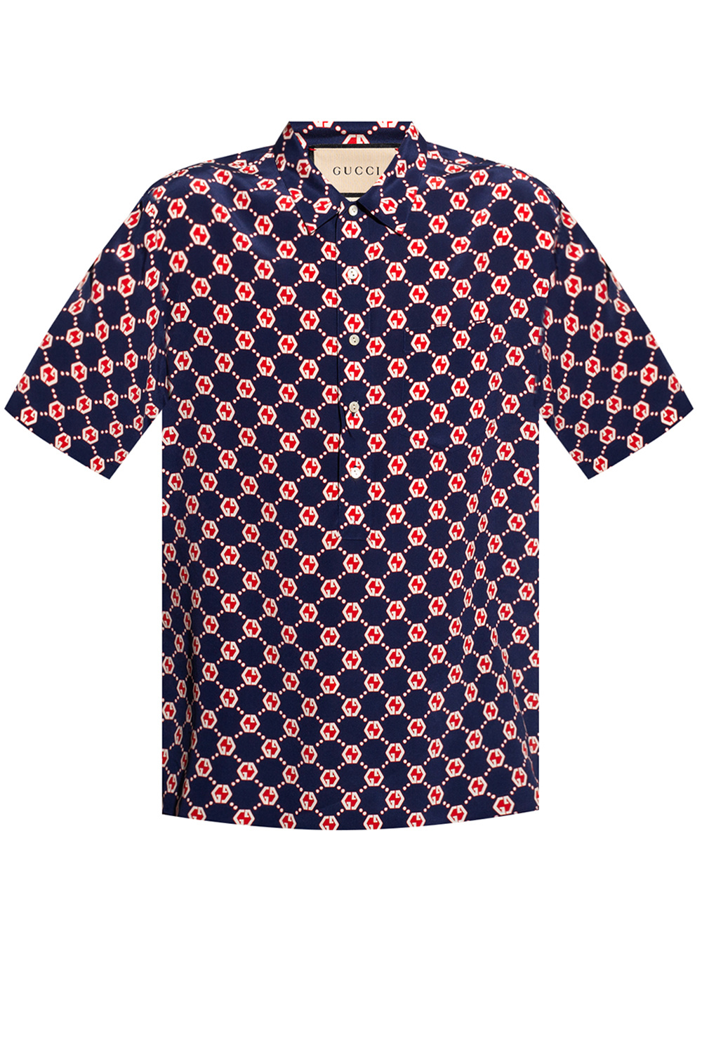 Gucci Silk shirt with logo | Men's Clothing | Vitkac