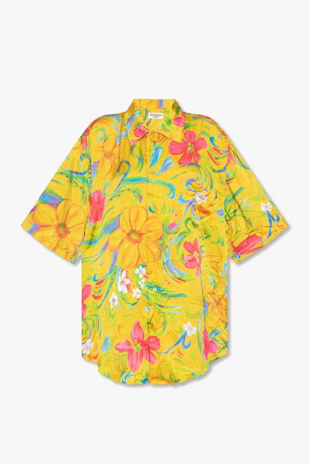 Shirt with floral motif od Balenciaga