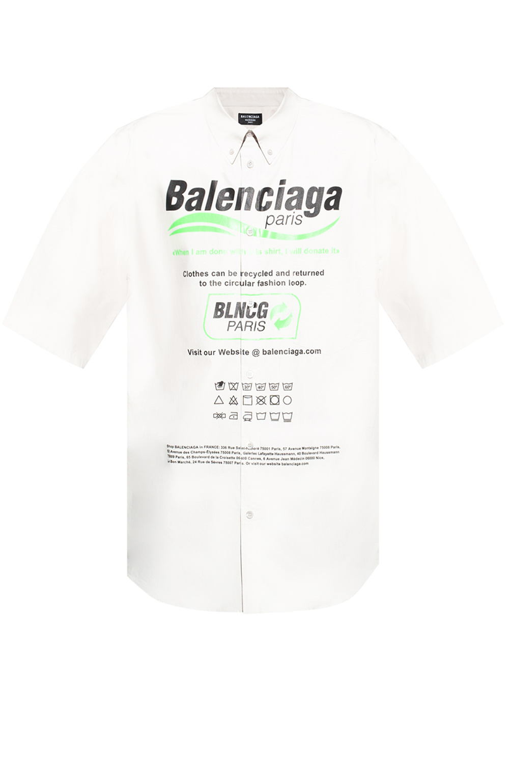 Balenciaga Topman Szary klasyczny T-shirt