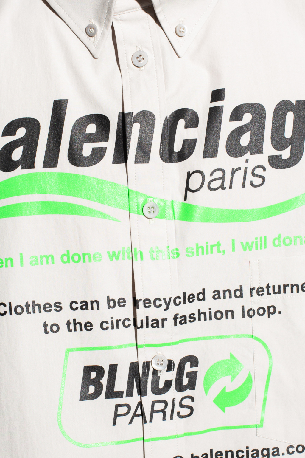 Balenciaga Topman Szary klasyczny T-shirt