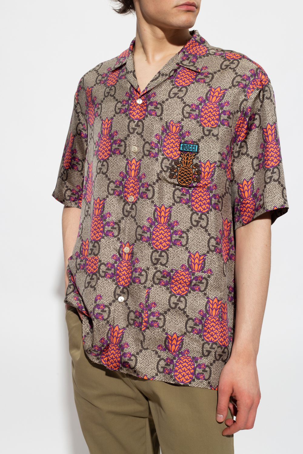 Gucci The ‘Gucci Pineapple’ collection short-sleeved shirt