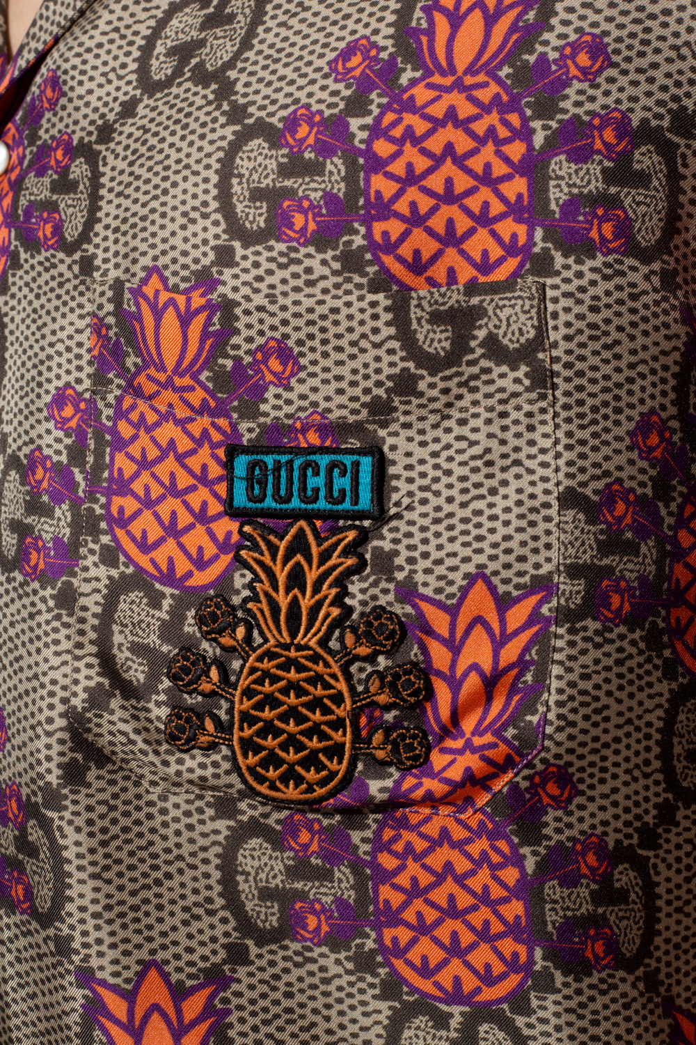 Gucci The ‘Gucci Pineapple’ collection short-sleeved shirt