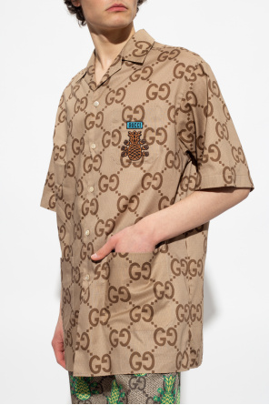 gucci Beauty The ‘gucci Beauty Pineapple’ collection short-sleeved shirt