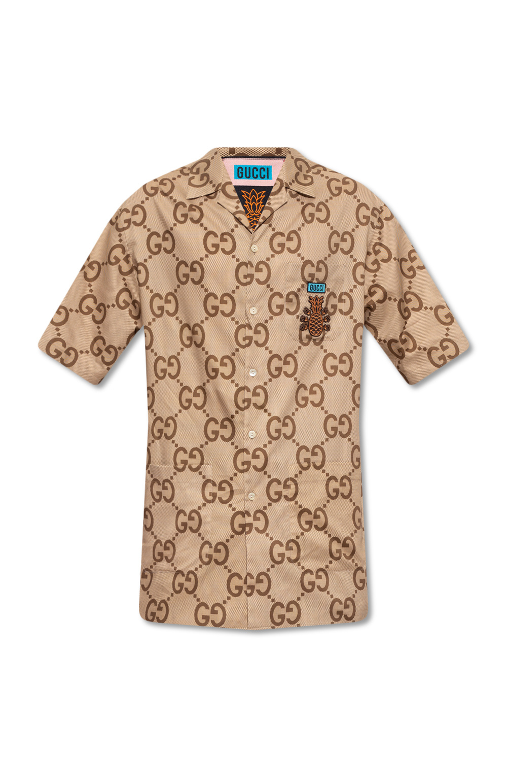 Beige The 'Gucci Pineapple' collection short-sleeved shirt Gucci - Vitkac  Slovakia