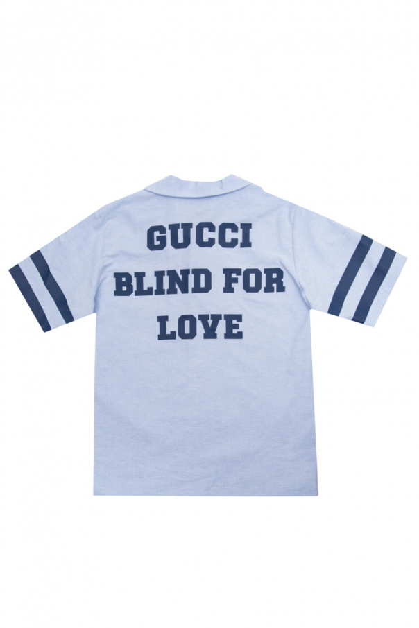 Gucci Kids ‘25 grip gucci 1921’ shirt with logo