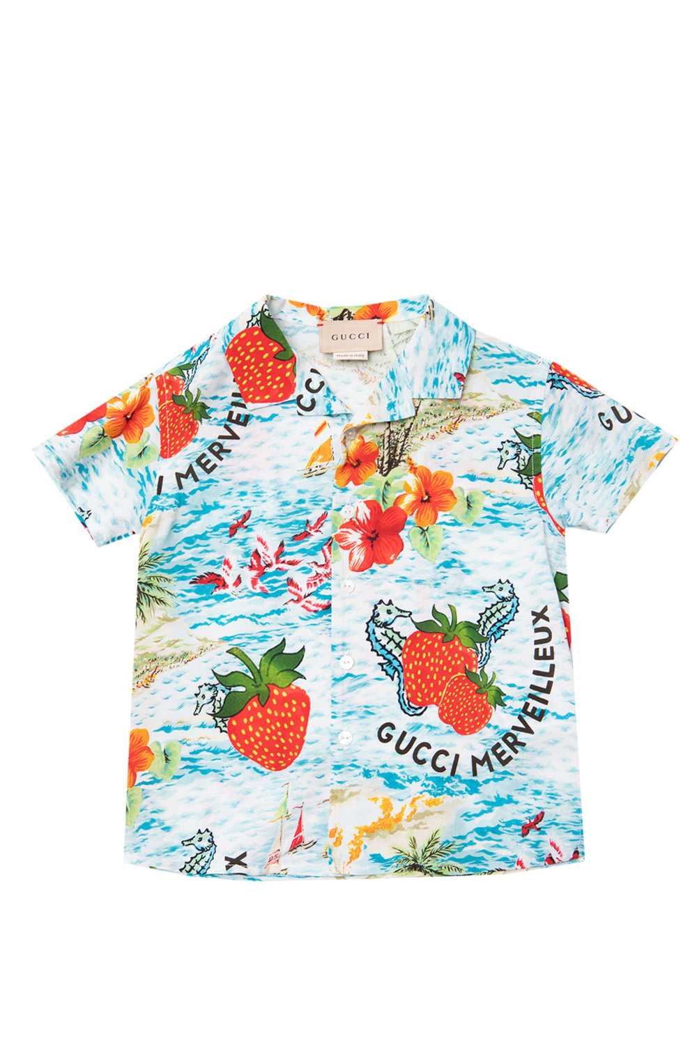 gucci styles Kids Patterned shirt