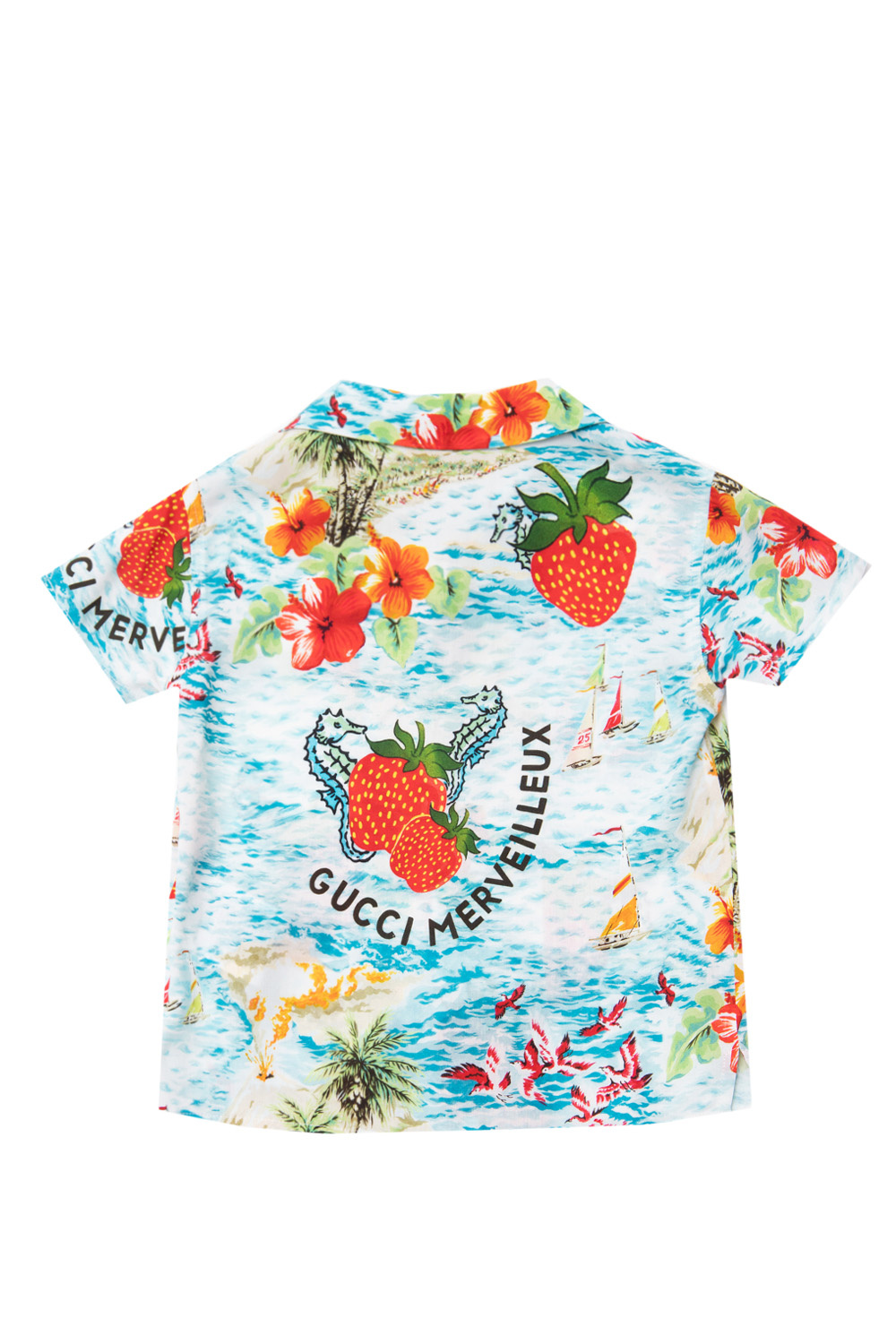 gucci styles Kids Patterned shirt