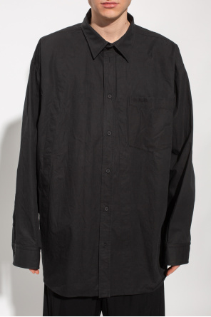 Balenciaga ‘Snap’ oversize preto shirt