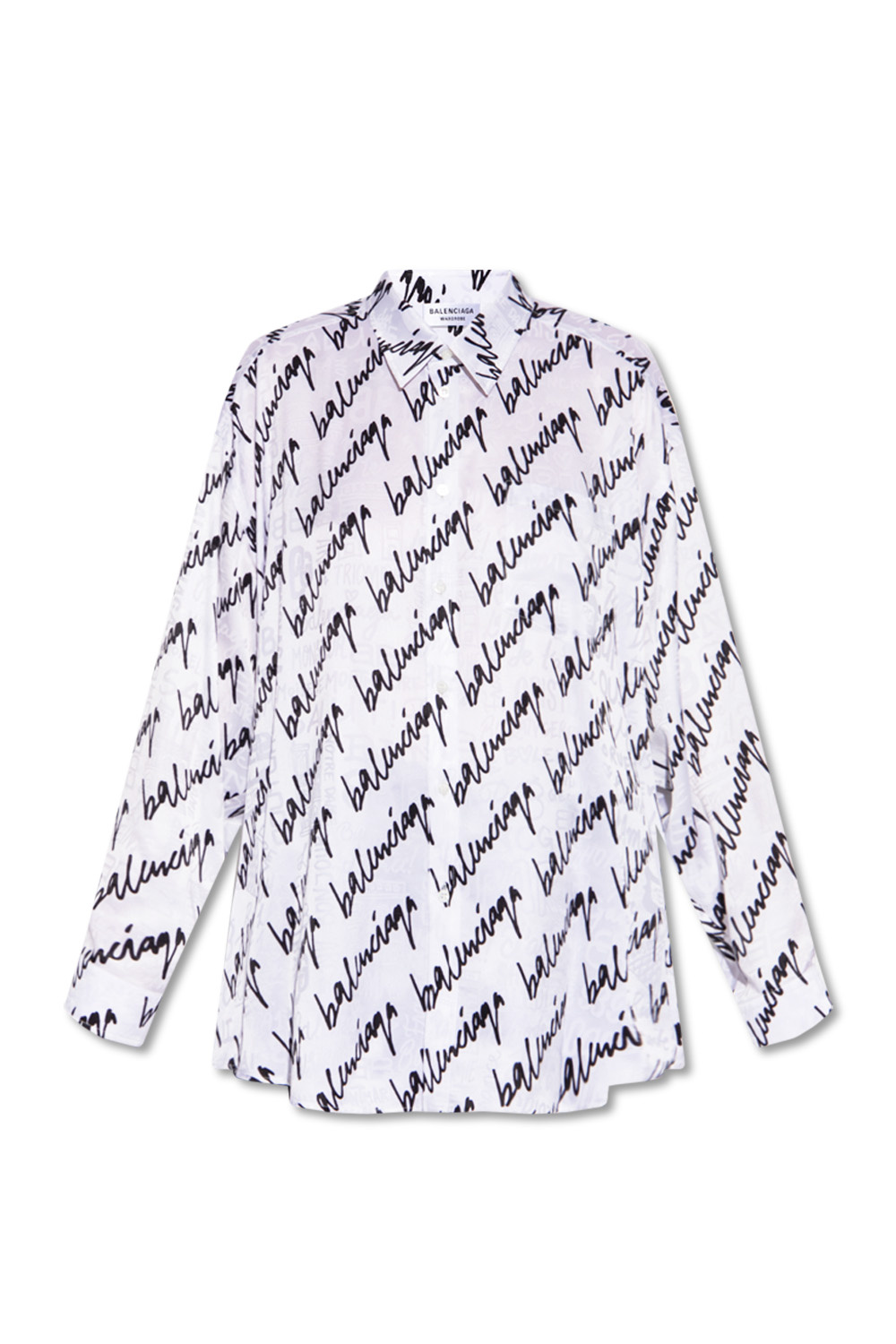 Balenciaga Oversize silk shirt