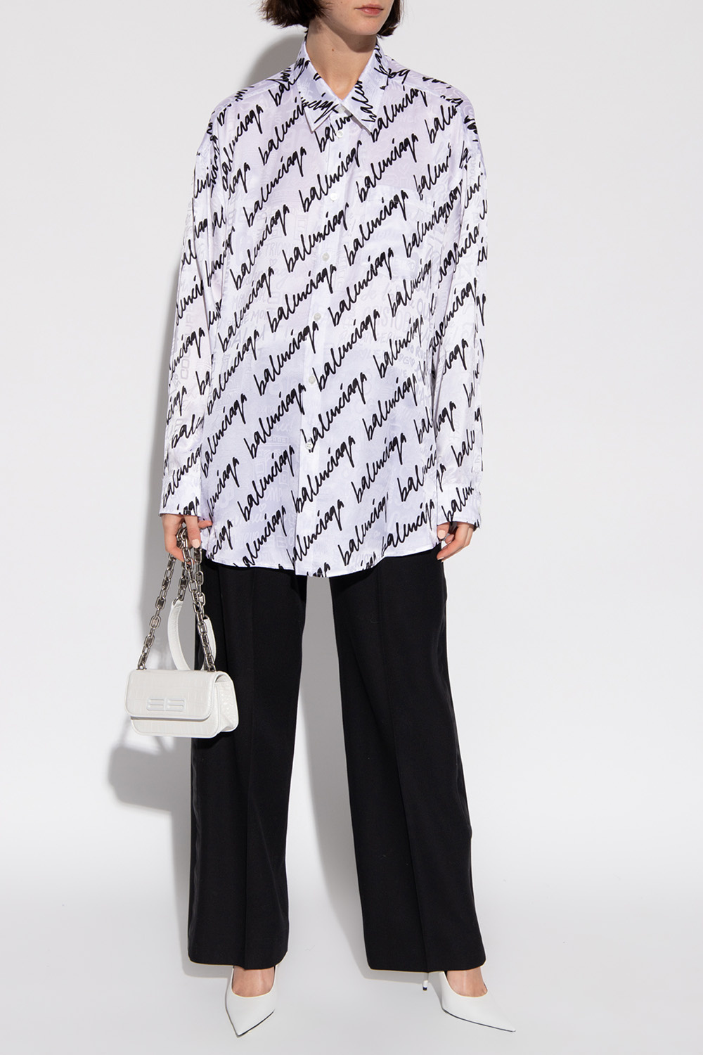 Balenciaga Oversize silk shirt