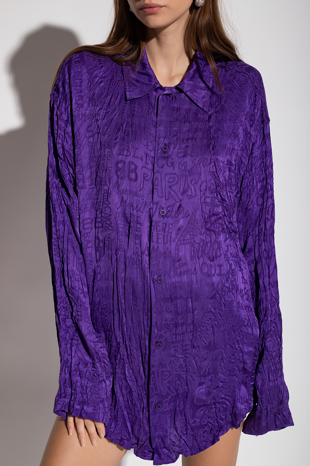 Balenciaga Silk ripstop shirt