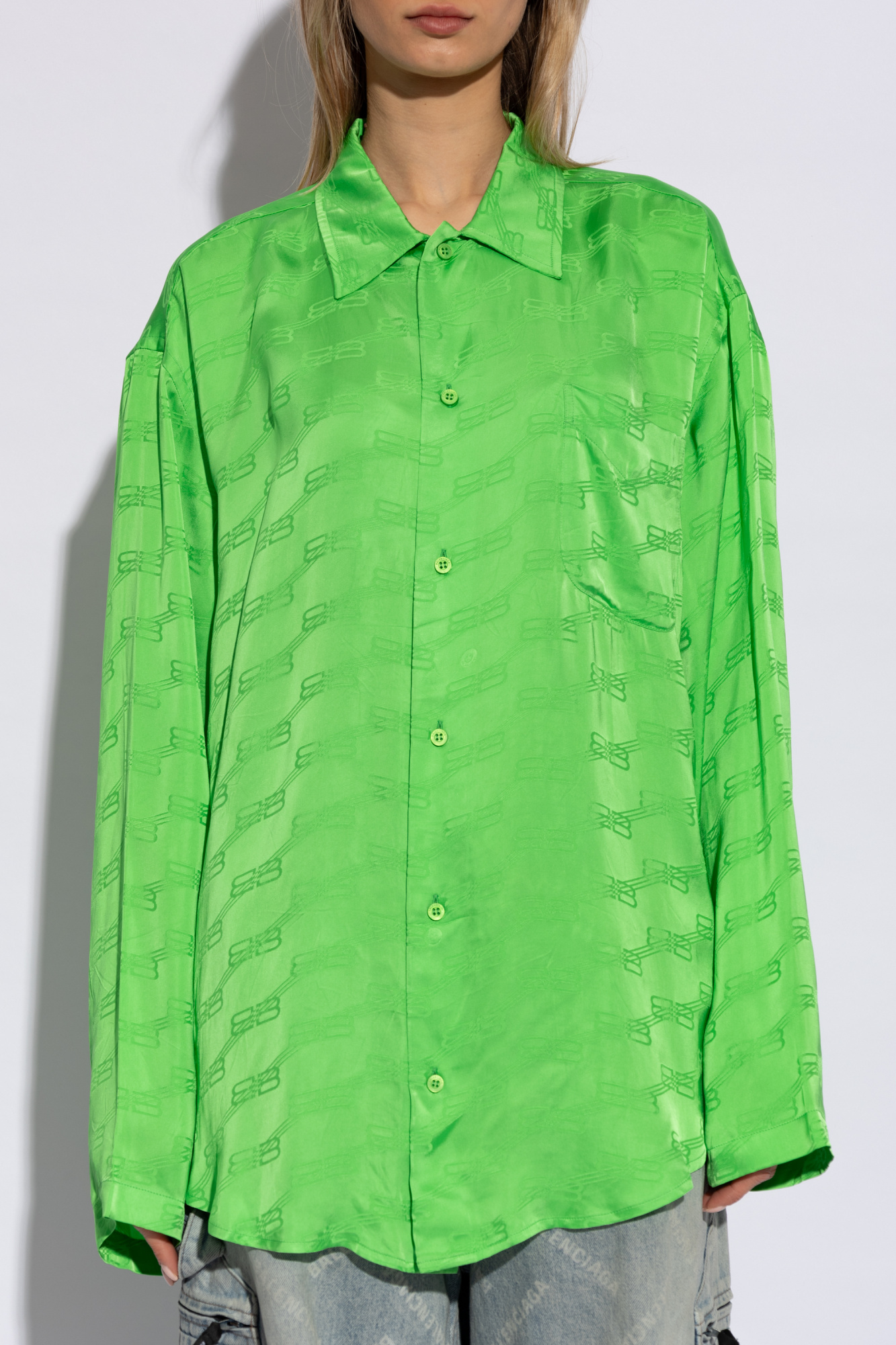Green Monogrammed shirt Balenciaga  Vitkac KR
