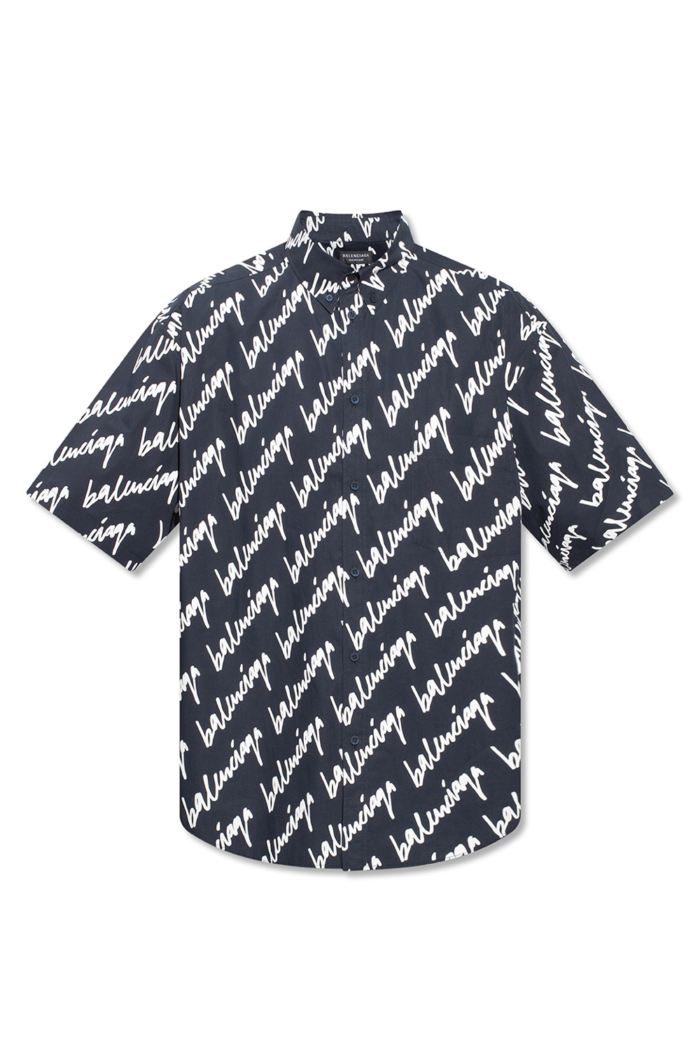 Balenciaga ‘Scribble’ shirt with Gelb sleeves