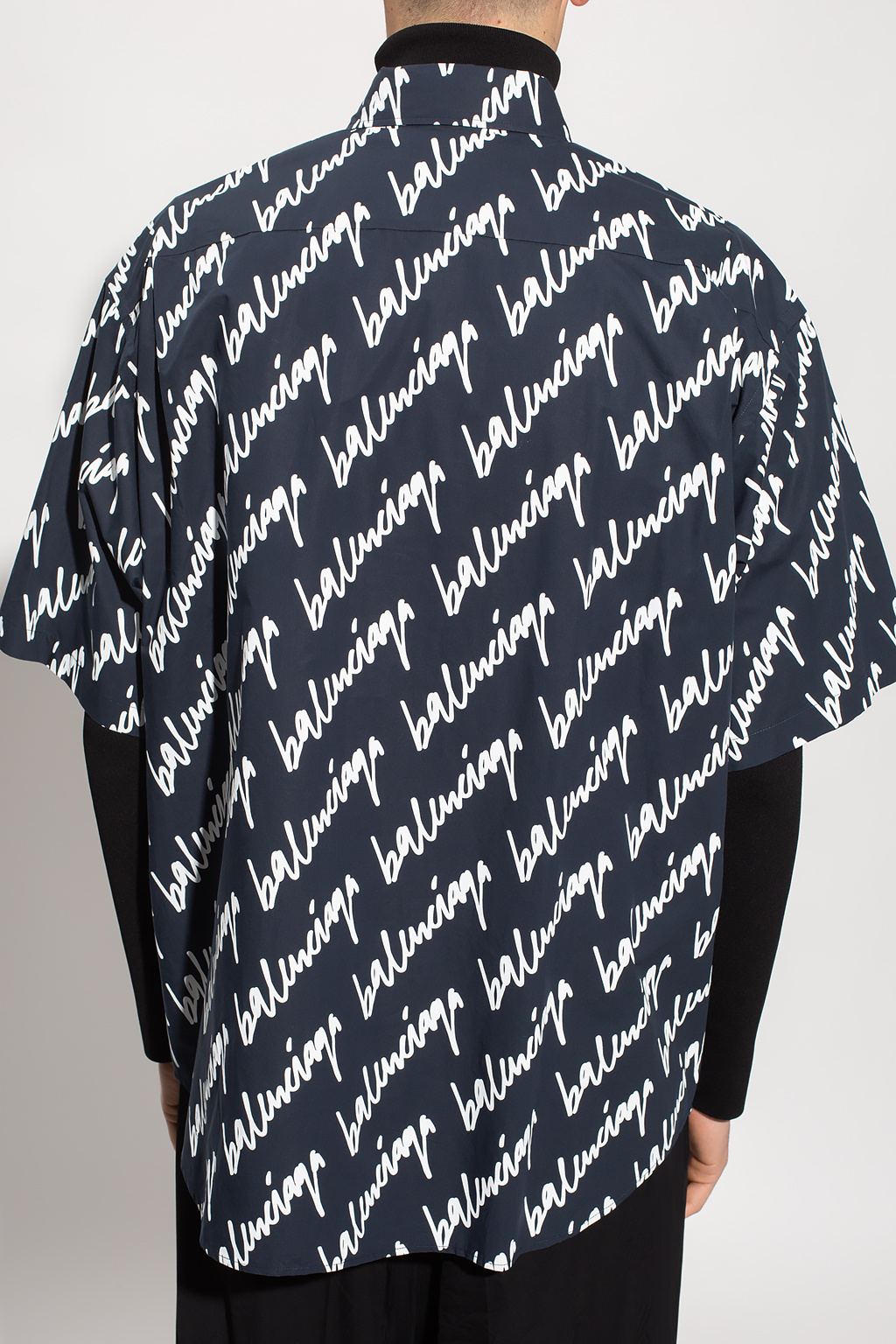 Balenciaga ‘Scribble’ Narbona shirt with short sleeves