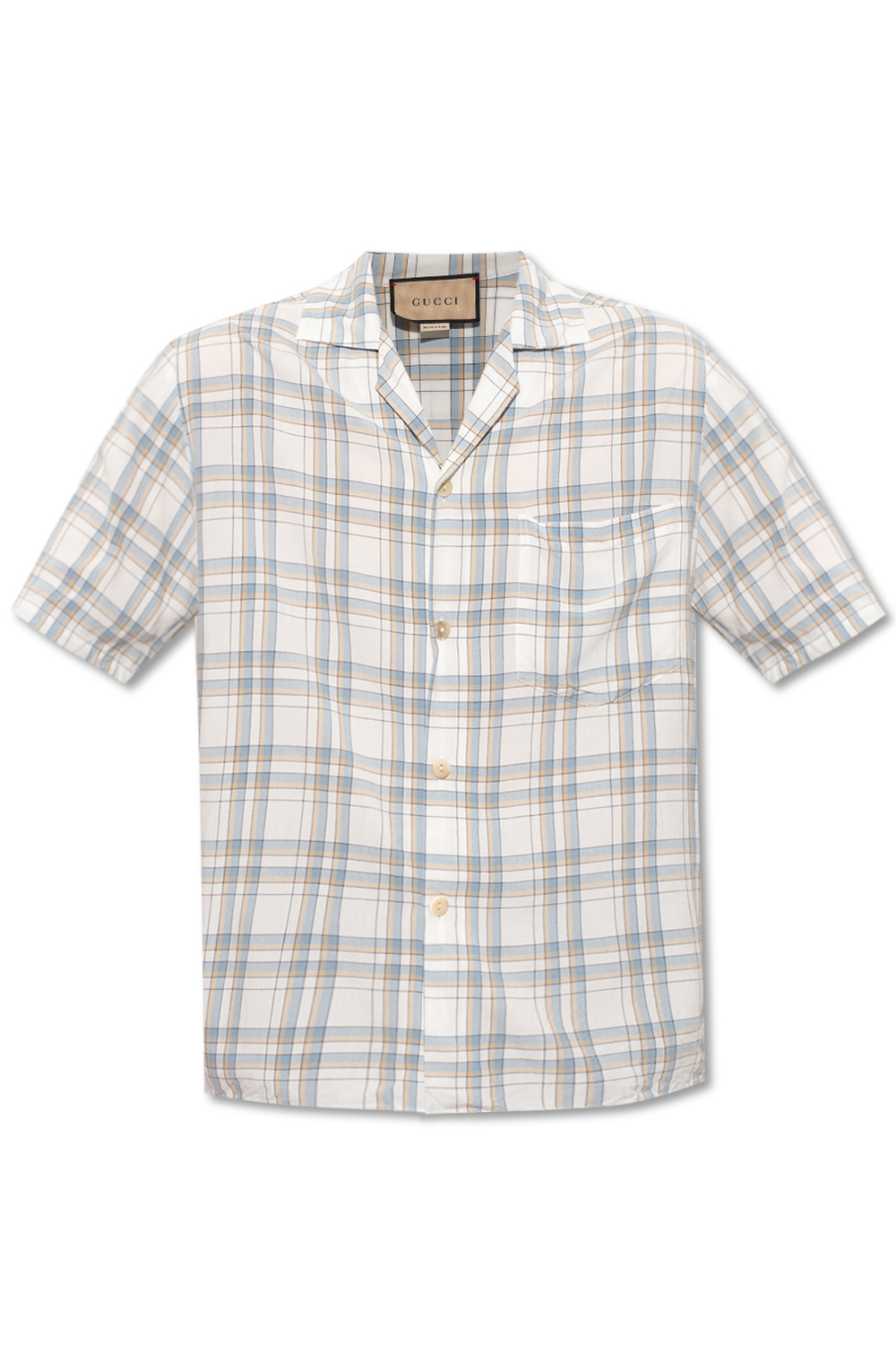 gucci WODA Checked shirt