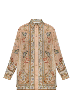 Loose-fit silk shirt