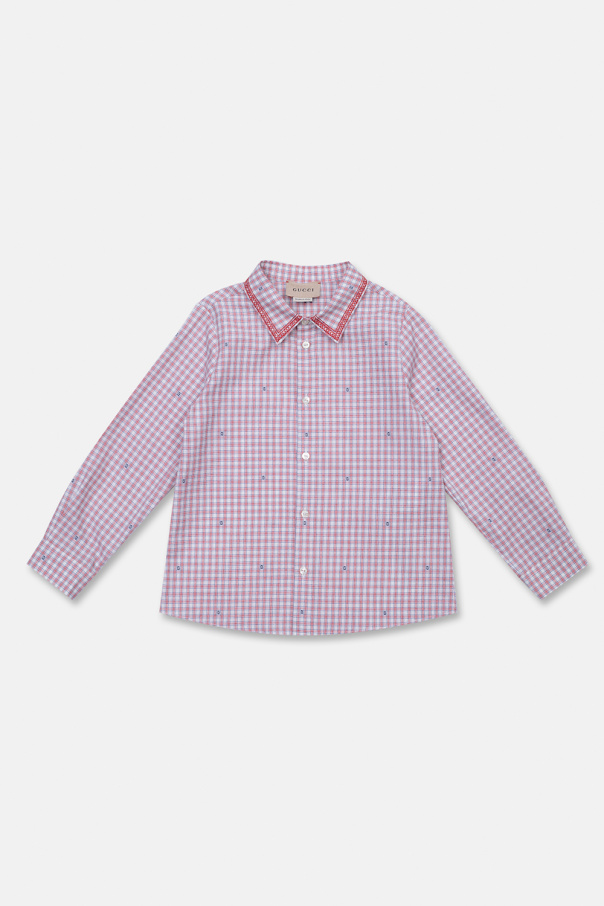 Gucci concentree Kids Checked shirt