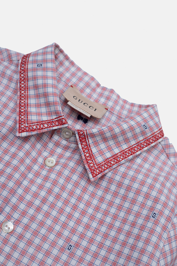 Gucci concentree Kids Checked shirt