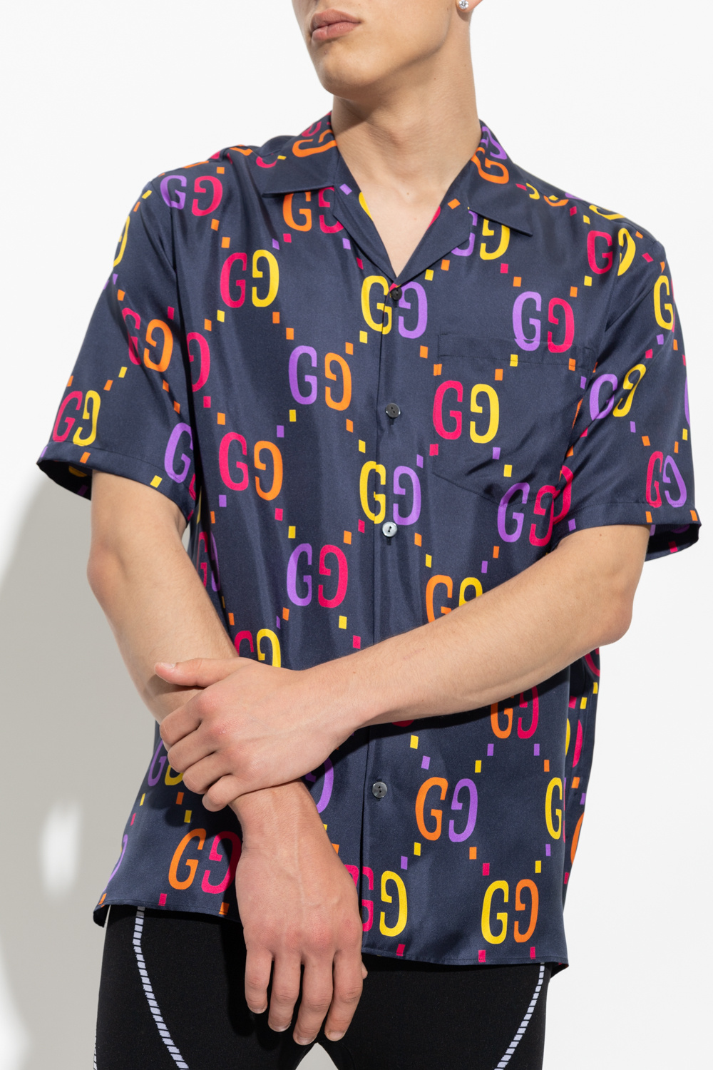 tilbage aflevere Erklæring Silk shirt with short sleeves Gucci - from the Gucci Aria collection -  IetpShops Australia