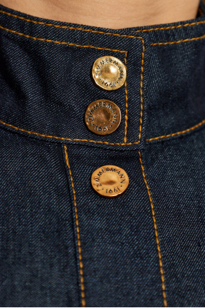 Zimmermann Jeansowa koszula z krótkimi rękawami