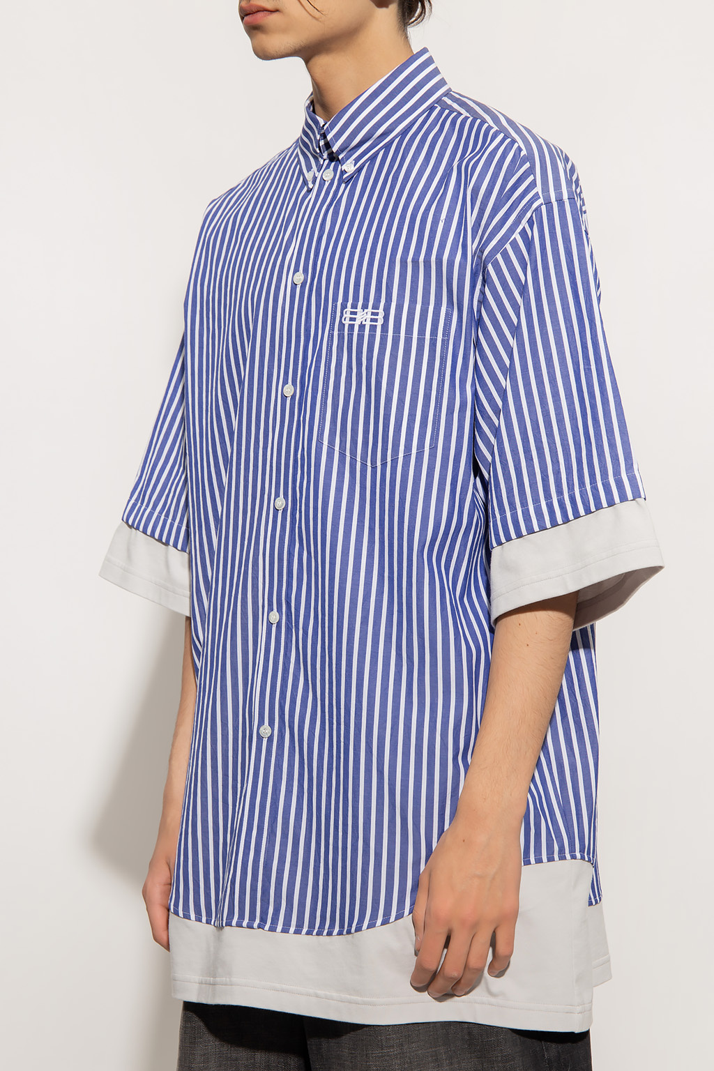Balenciaga Striped naturale shirt