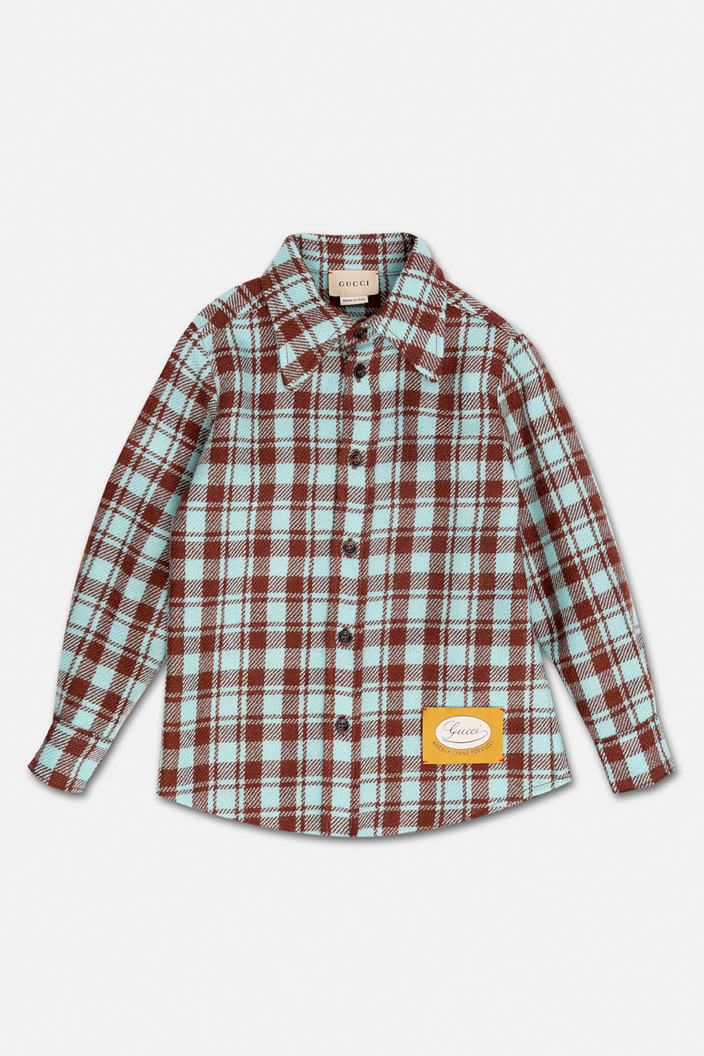 gucci Scott Kids Check shirt