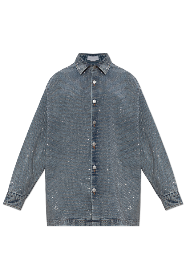 Denim shirt with shimmering appliqués, zdjęcie 1 Denim shirt with shimmering appliqués od Stella McCartney