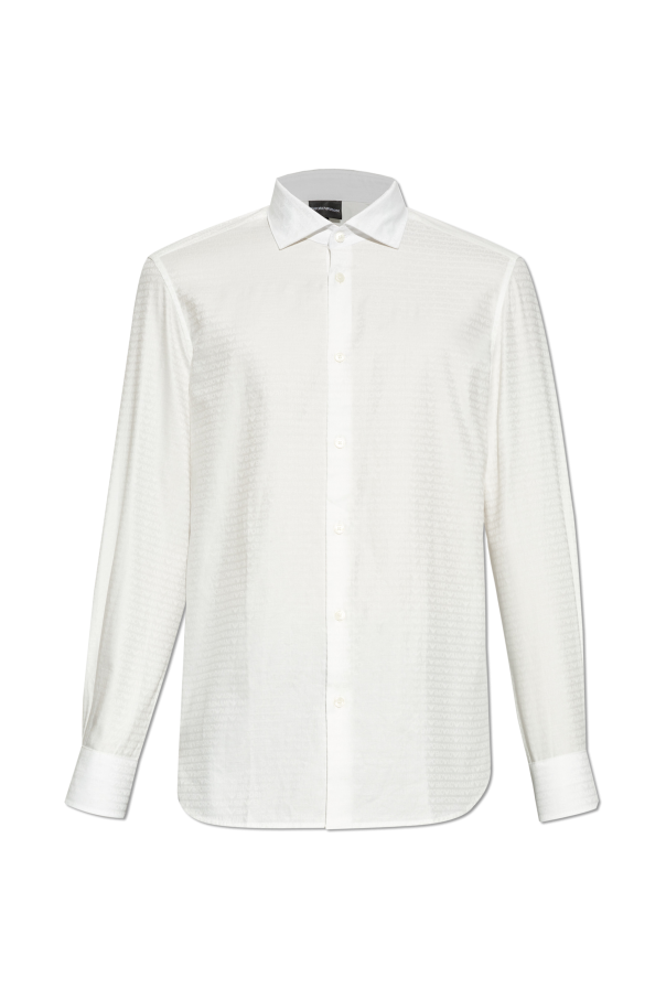 Emporio Armani Cotton shirt with monogram