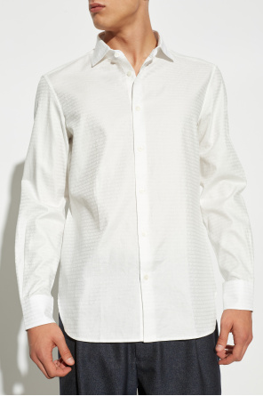 Emporio Armani Cotton shirt with monogram