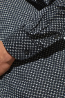 Emporio Armani NAVY BLUE Cotton shirt with monogram