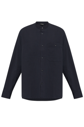 Shirt with stand-up collar od Emporio Armani