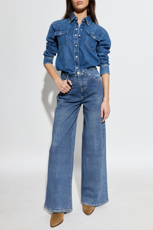 FRAME Camisa vaquera con bolsillos