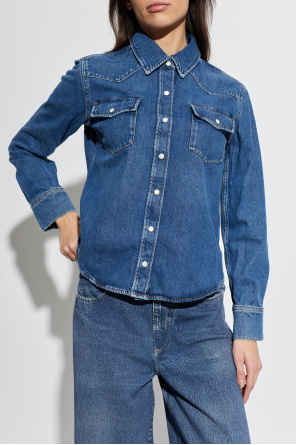 FRAME Camisa vaquera con bolsillos