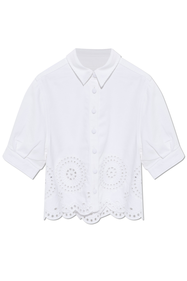 Shirt with openwork trim od FRAME