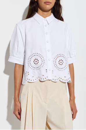 FRAME Shirt with openwork trim