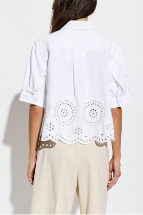 FRAME Shirt with openwork trim