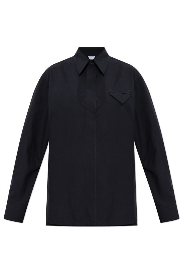 Wool shirt with pocket od Bottega Veneta