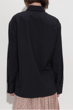 Bottega Veneta Wollhemd mit Tasche