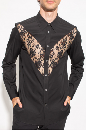 Alexander McQueen Shirt with lace insert