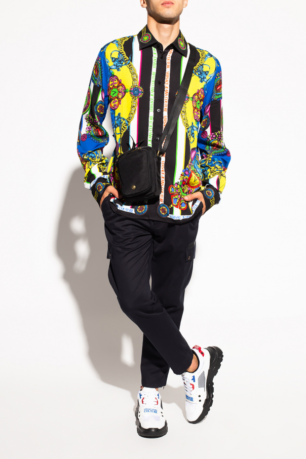 All Over Print Fleece Sweatshirt cropped x KidSuper Printed shirt