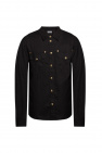 Emporio Armani T-shirt grey à grand motif aigle sur la poitrine Noir shirt grey with pockets