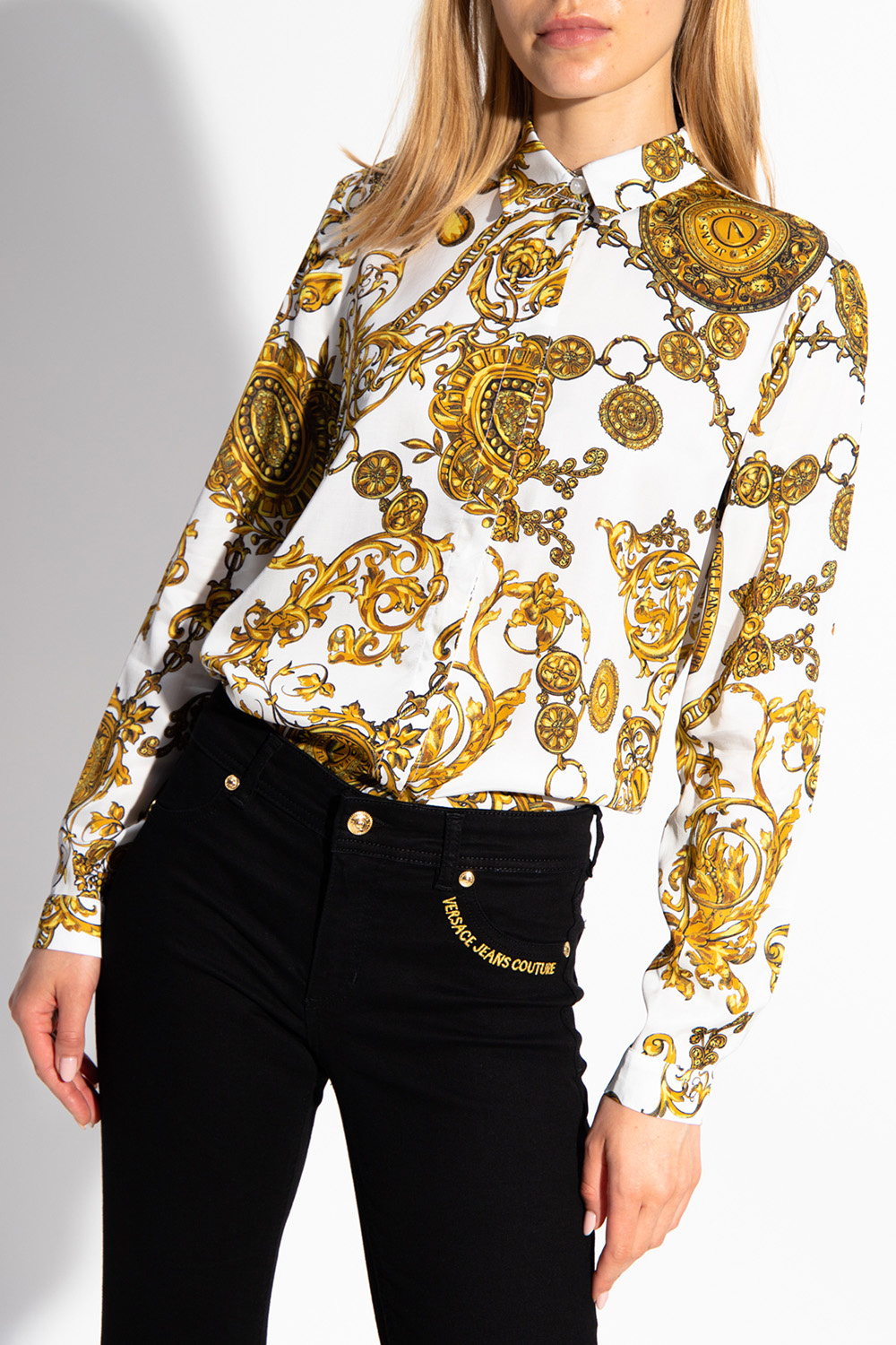 Versace Jeans Couture Baroque-print shirt